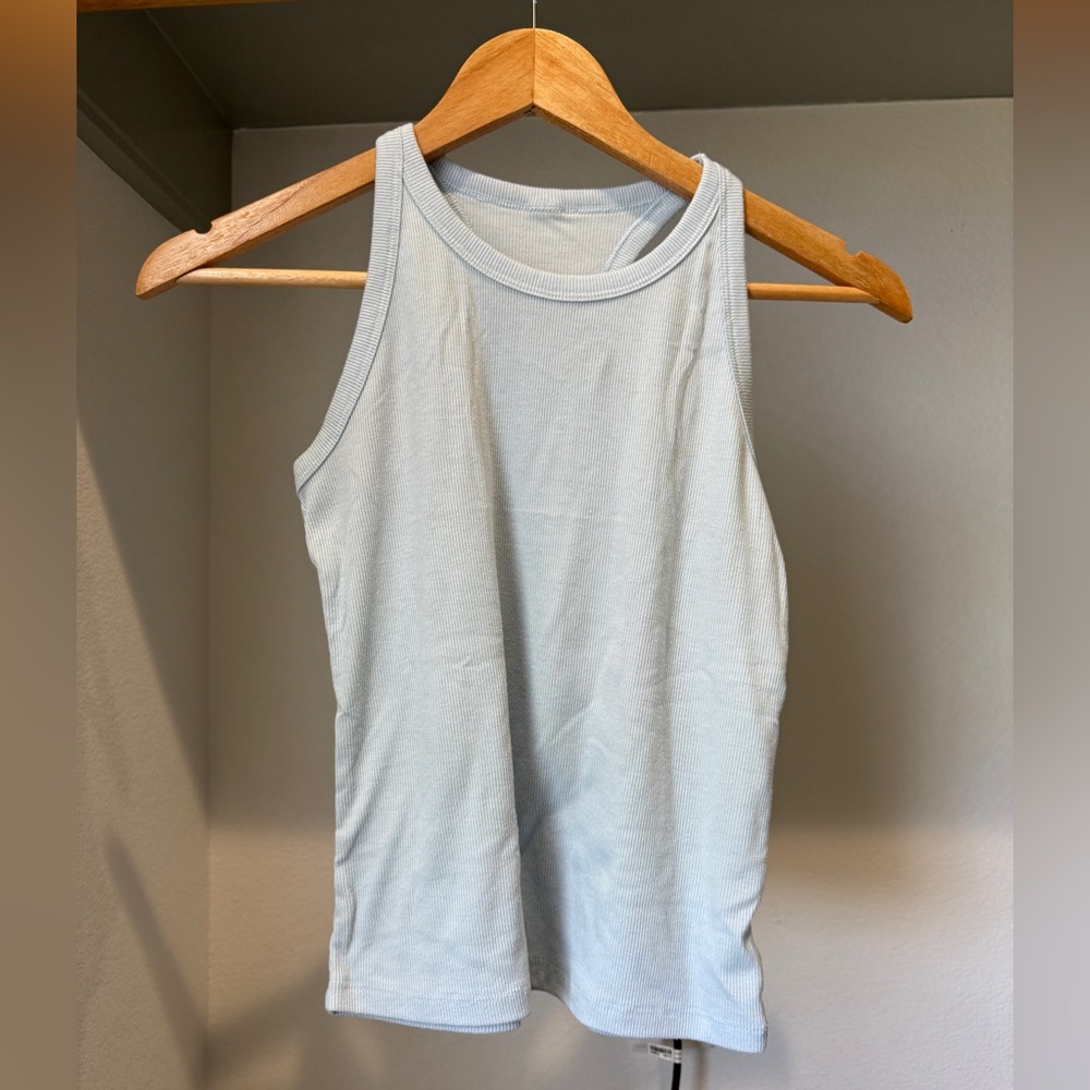 Girls Baby Blue Racerback Athletic Top